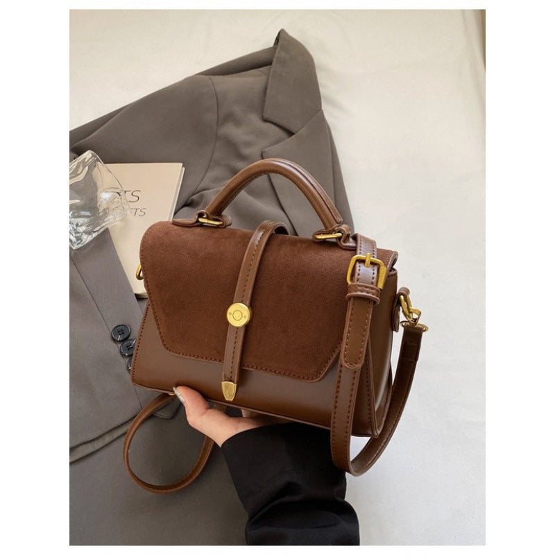Women's PU Leather Crossbody Bag - Urban Minimalist Horizontal Rectangular Shoulder Bag with Adjustable Strap