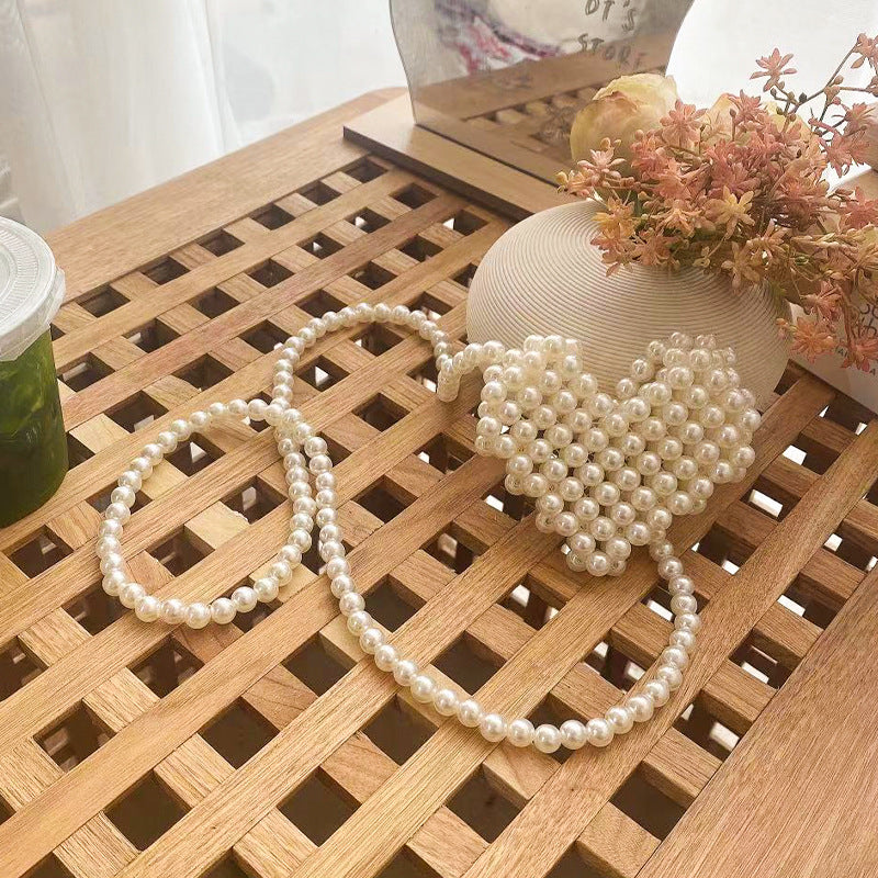Handwoven Pearl Crossbody Bag