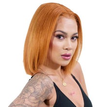 Load image into Gallery viewer, Cinnamon 13x4 Transparent Lace Front 100% Human Hair Bob Wig