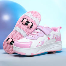 Load image into Gallery viewer, Kids Transforming Roller Skate Running Shoes – Boys &amp; Girls | Retractable Wheel Sneakers