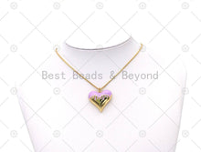 Load image into Gallery viewer, Colorful Enamel Heart Shape Pendant, Sku#L639