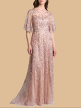 Load image into Gallery viewer, Lara 33277 - Cape Sleeve Mother's Gown
