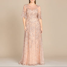 Load image into Gallery viewer, Lara 33277 - Cape Sleeve Mother's Gown