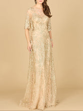 Load image into Gallery viewer, Lara 33277 - Cape Sleeve Mother's Gown