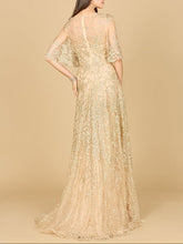 Load image into Gallery viewer, Lara 33277 - Cape Sleeve Mother's Gown