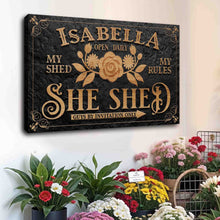Load image into Gallery viewer, Personalized She Shed Sign V