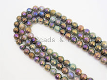 Load image into Gallery viewer, Mystic Plated Faceted Indian Agate Beads, SKU#U426