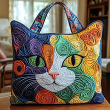 Load image into Gallery viewer, Quilted Digital Print Tote Bag - High Capacity Women's Shoulder Bag with Embroidery