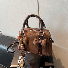 Load image into Gallery viewer, Women's PU Leather Pillow Bag – Crossbody &amp; Handheld Purse with Rivet Detail