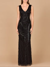 Load image into Gallery viewer, Lara 33552 - Fitted Dress With Tonal Beading