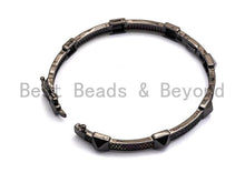 Load image into Gallery viewer, CZ Rivet Stud Bangle Bracelet, Sku#X40