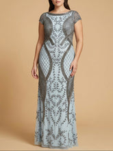 Load image into Gallery viewer, Lara 33609 - Cap Sleeve Modestly Covered Dress