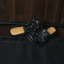 Load image into Gallery viewer, Full Grain Leather Studded Mules