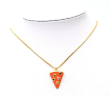 Load image into Gallery viewer, CZ Enamel Tirangle Charm, Sku#LK588