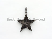 Load image into Gallery viewer, NEW Enamel Colorful Star Pendant,CZ Micro Pave Oil Drop Star pendant,Enamel pendant,Enamel Jewelry,28x31mm,sku#F574