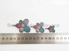 Load image into Gallery viewer, CZ Multi-colors Micro Pave Flower Pendant,Cubic Zirconia Rai