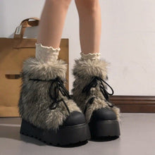 Load image into Gallery viewer, Women's Warm Faux Fur Lined Winter Snow Boots - Non-Slip Mid-Calf Boots
