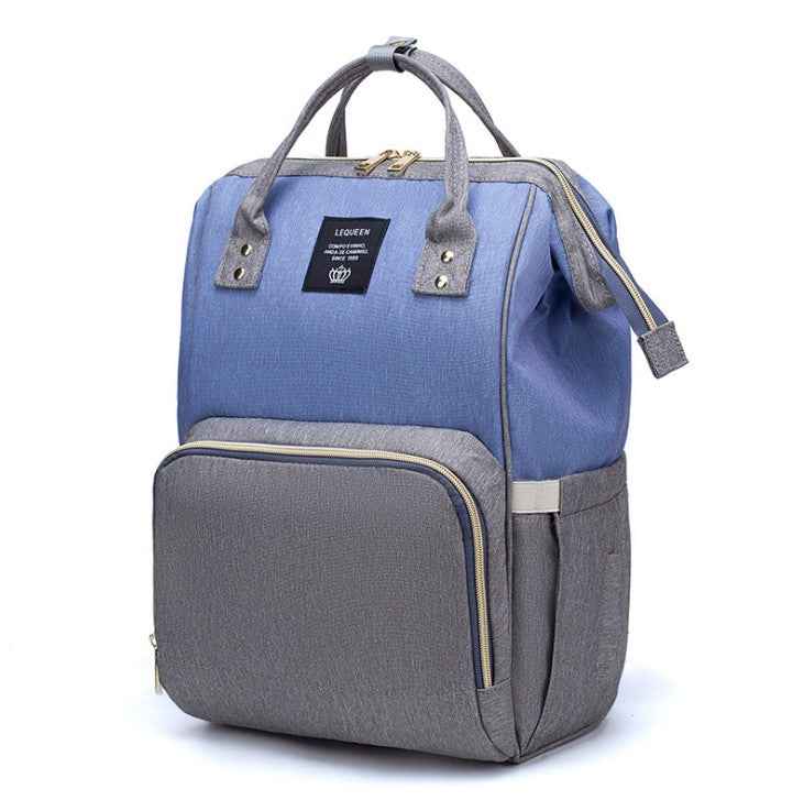 Maternity Diaper Backpack - Large Capacity Waterproof Oxford Nappy Bag with Anti-Theft Pocket & Stroller Straps