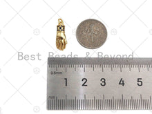 Load image into Gallery viewer, CZ Micro Pave Hand Shape Pendant/Charm,Cubic Zirconia Charm,