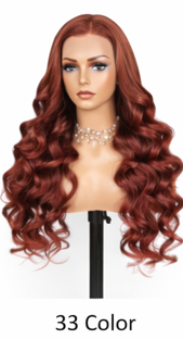 Black HD Invisible Transparent 24' Lace Front Wigs Glueless Lace Brazilian Human Hair Pre-Plucked Wigs With Bleached Knots