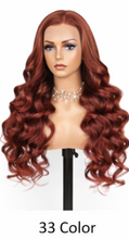 Load image into Gallery viewer, Princess Pink Brazilian Hair 24'  Glueless Body Wave Human Hair Pre-cut Lace Front Wigs