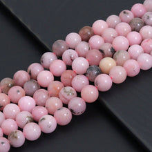 Load image into Gallery viewer, Pink Opal Jade Round Smooth Beads, Sku#U2224