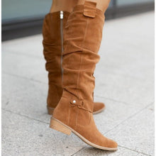 Load image into Gallery viewer, Premium Suede Over-the-Knee Boots - Side Zip Low Heel Women's Boots