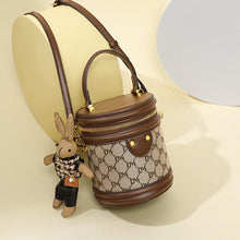 Load image into Gallery viewer, Women's Crossbody Bucket Bag – Synthetic Leather Shoulder Bag with Adjustable Strap