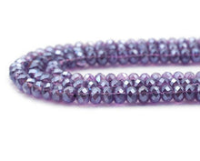 Load image into Gallery viewer, Mystic Genuine Amethyst Rondelle Faceted Beads, Sku#UA290