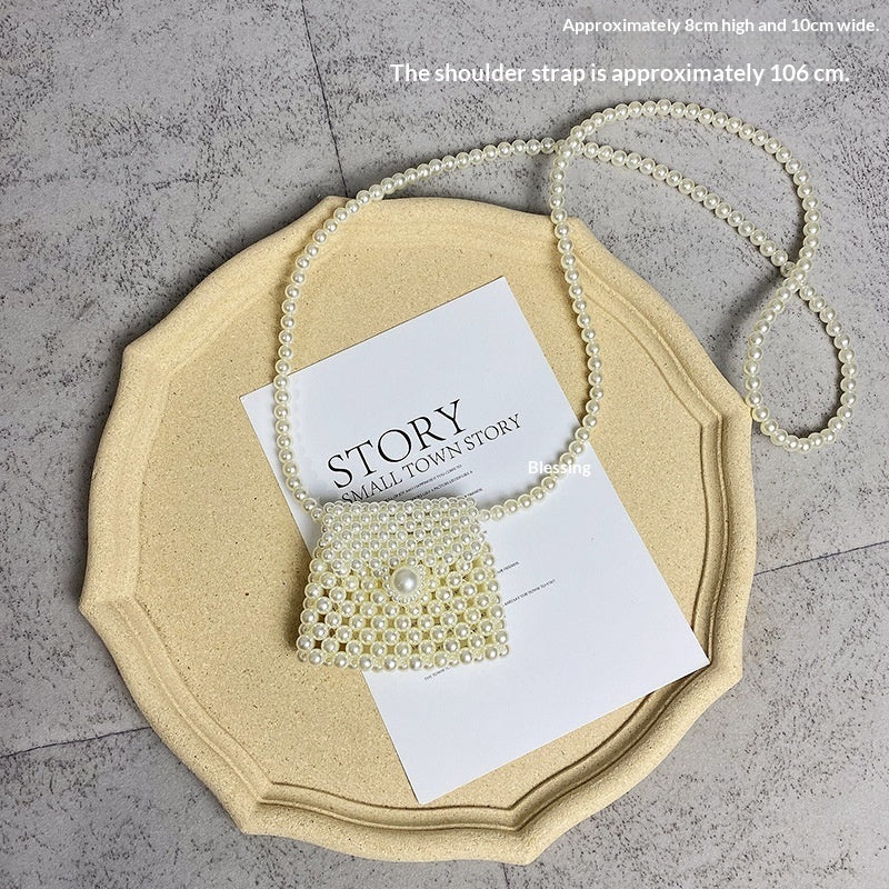 Handwoven Pearl Crossbody Bag