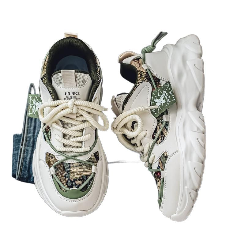 Men's Trendy Breathable Lightweight Chunky Sneakers - Korean Fashion Casual Shoes