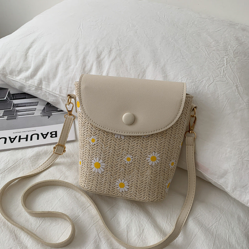 Women's Raffia Straw Shoulder Bag
