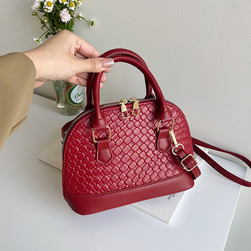 Women's Shell-Shape PU Leather Crossbody & Shoulder Bag | Casual Streetwear Handbag