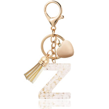 Load image into Gallery viewer, Personalized Heart Shell Letter Pendant Necklace with Tassel - A-Z Initial Charm