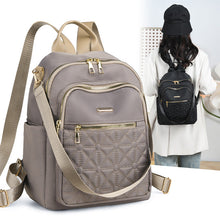 Load image into Gallery viewer, Women's Lightweight Nylon Backpack - High Capacity Travel Bag with Multiple Pockets