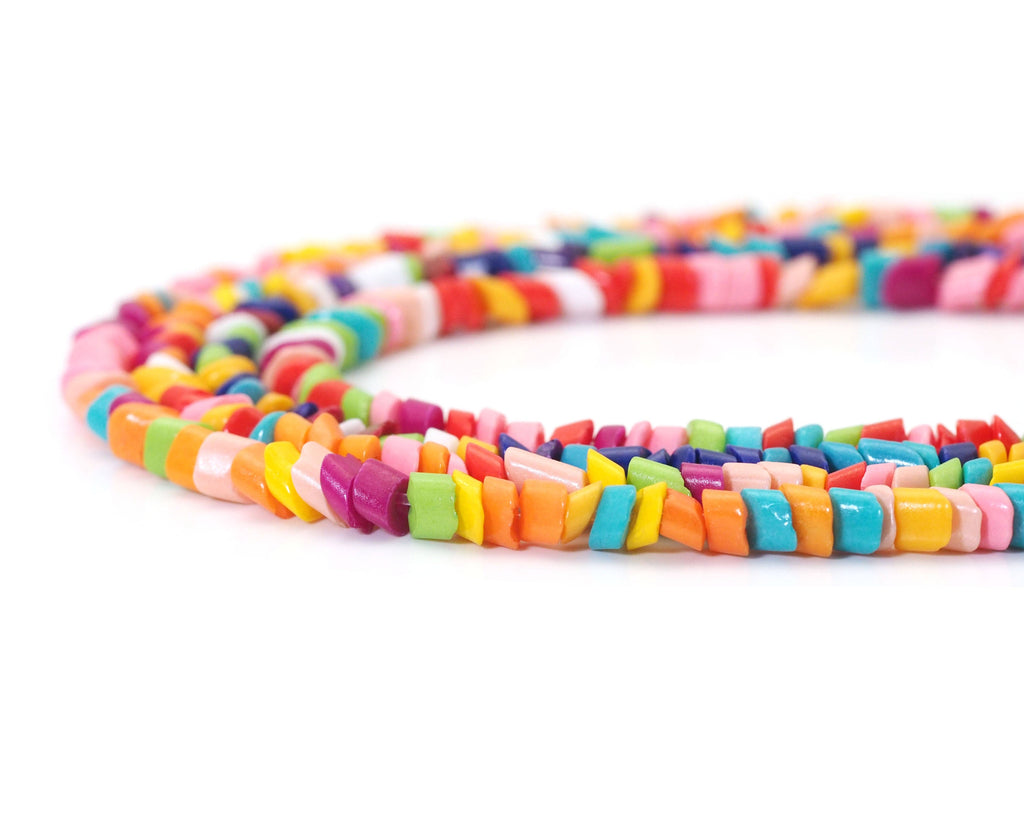 Mixed Color Glaze Beads, 4mm, Sku#U1475