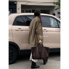 Load image into Gallery viewer, Vintage Suede Large-Capacity Tote Bag