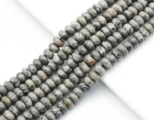 Load image into Gallery viewer, Genuine Map Jasper Rondelle Smooth Beads, 5x8mm, Sku#U1418