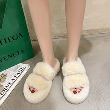 Load image into Gallery viewer, Women's Fuzzy House Slippers | Faux Fur Fluffy Bedroom Slides