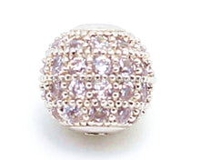 Load image into Gallery viewer, CZ Micro Pave Round Ball Bead, Cubic Zirconia Pave Beads, Shamballa Ball beads, CZ Pave Ball 4,6,8,10,12,16,18,24mm,sku#G306