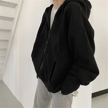 Load image into Gallery viewer, Women's Fashionable Zippered Plus-Size Hooded Jacket