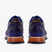 Load image into Gallery viewer, The Boss Pyth Snk Skin Navy Blue Men Sneaker