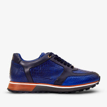 Load image into Gallery viewer, The Boss Pyth Snk Skin Navy Blue Men Sneaker