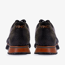 Load image into Gallery viewer, The Boss Pyth Snk Skin Black Men Sneaker