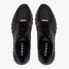 Load image into Gallery viewer, The Boss Pyth Snk Skin Black Men Sneaker