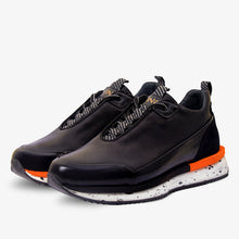 Load image into Gallery viewer, The Milford  Black  Leather Men Sneaker