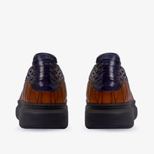 Load image into Gallery viewer, The Adler Pyht  Snk Skin Tan &amp; Navy Men Sneaker