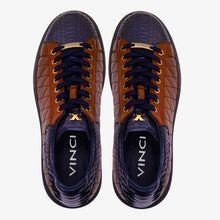 Load image into Gallery viewer, The Adler Pyht  Snk Skin Tan &amp; Navy Men Sneaker