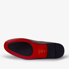 Load image into Gallery viewer, The Bethesda Burgundy Pyhtn Skin Leather Tassel Loafer Men Shoe