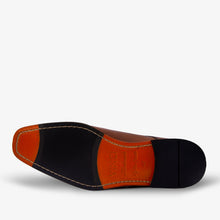 Load image into Gallery viewer, The Bishkek Tan Leather Cap Toe Double Monk Strap Men  Shoe